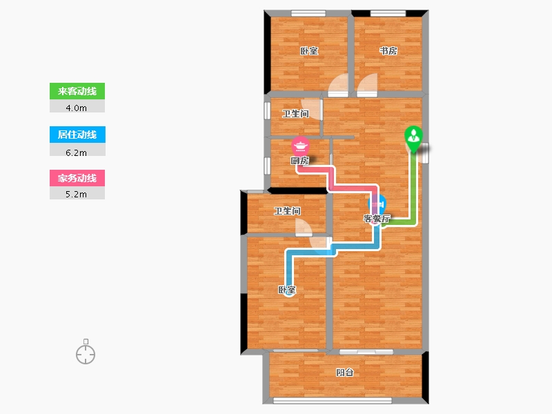 河南省-郑州市-康桥香溪里-93.92-户型库-动静线