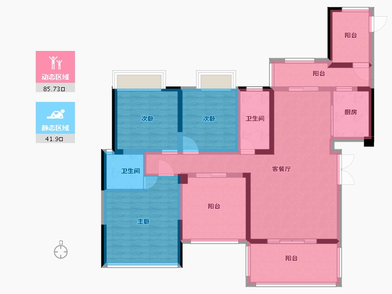 江西省-宜春市-创维·城市之光-113.28-户型库-动静分区