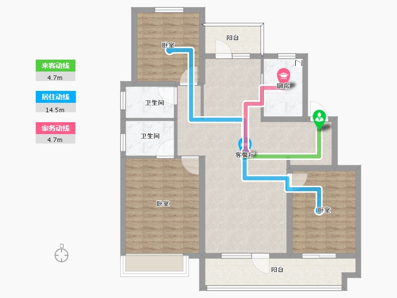 山东省-烟台市-中梁樾山府-102.00-户型库-动静线