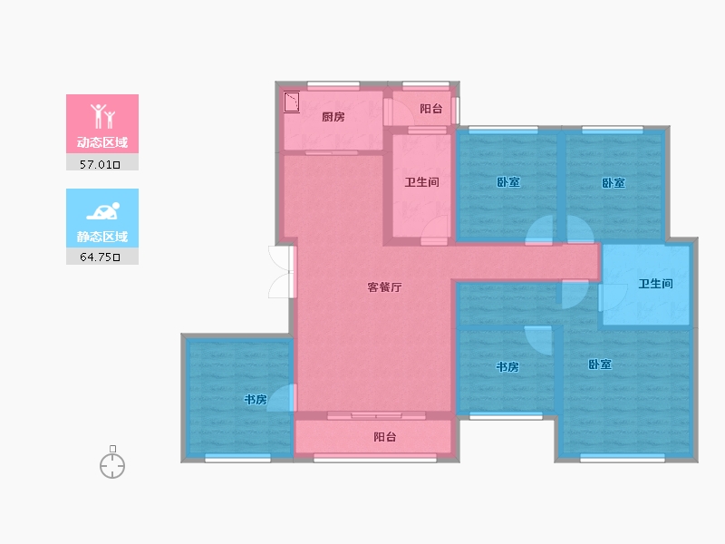 河南省-开封市-新惠华府-107.92-户型库-动静分区