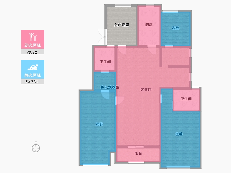 江西省-宜春市-天御蓝湾-136.00-户型库-动静分区