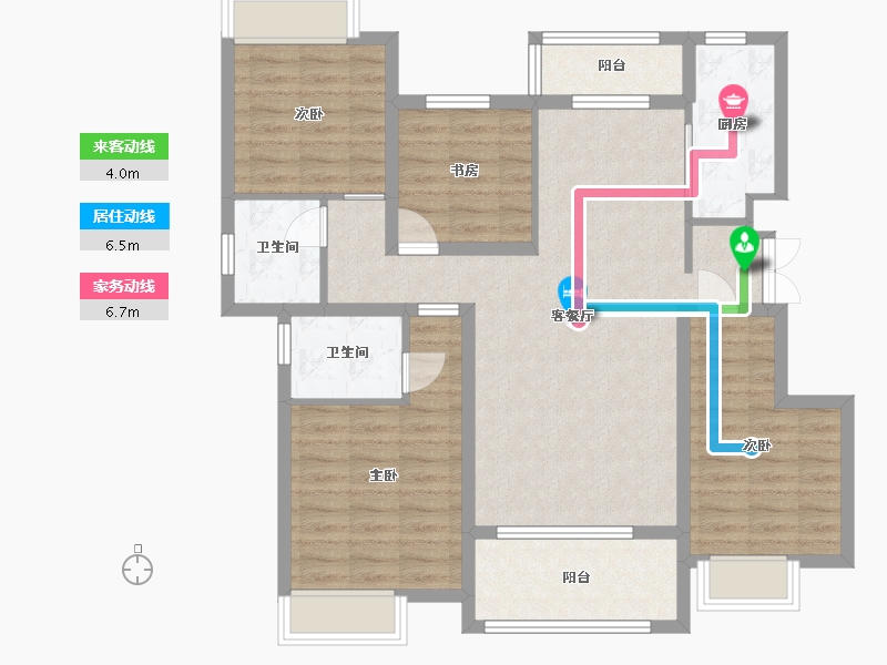 江西省-宜春市-盛世学府-100.12-户型库-动静线