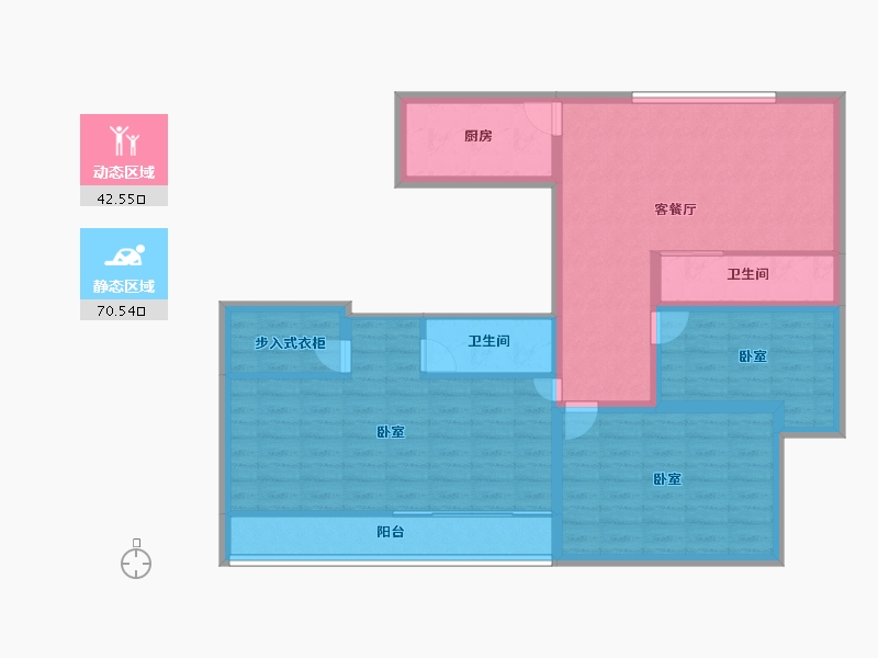 山东省-聊城市-顺合广场-100.99-户型库-动静分区