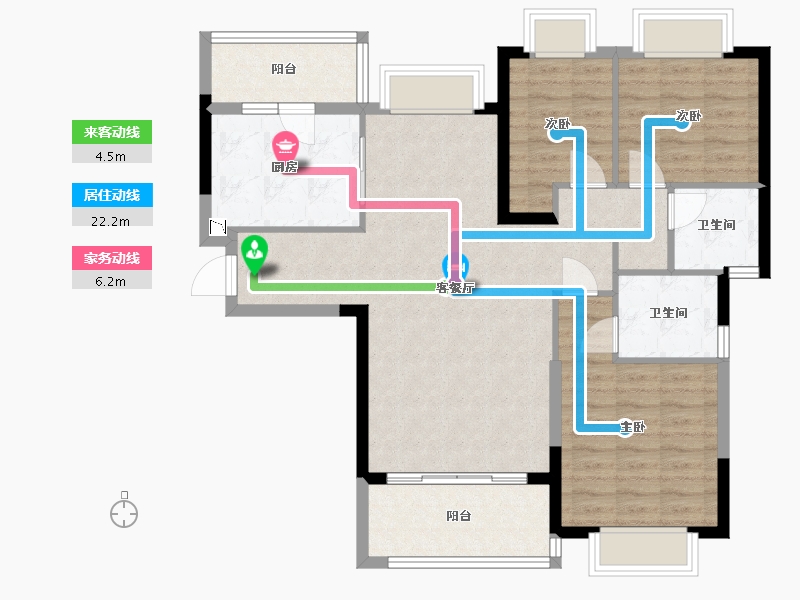 福建省-福州市-平潭恒大御景湾-97.00-户型库-动静线