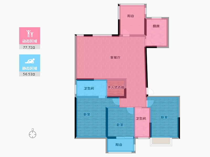 河南省-郑州市-亚星上湖嘉园-120.50-户型库-动静分区