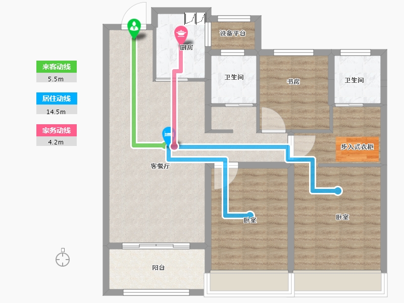 河南省-安阳市-润安文和苑-97.08-户型库-动静线