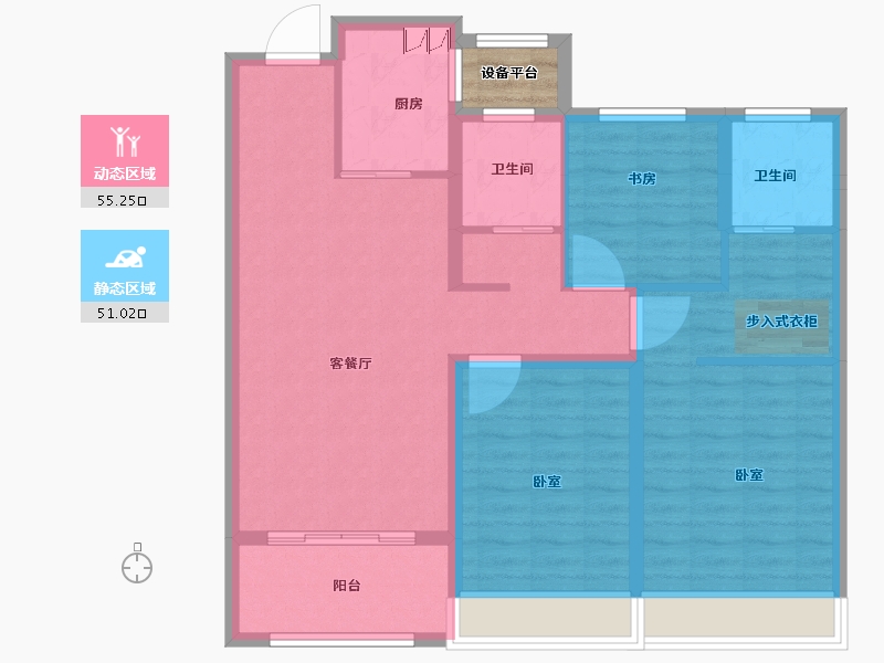 河南省-安阳市-润安文和苑-97.08-户型库-动静分区