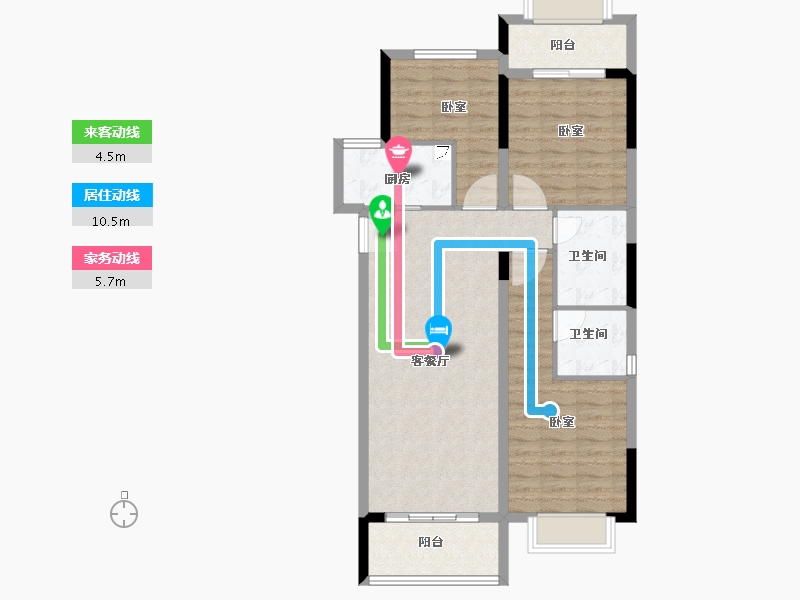 福建省-泉州市-永隆江滨城-89.00-户型库-动静线