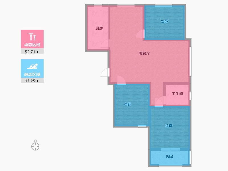 山东省-潍坊市-久盛聚福苑-96.00-户型库-动静分区