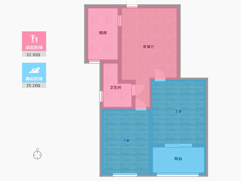 山东省-潍坊市-久盛聚福苑-60.00-户型库-动静分区