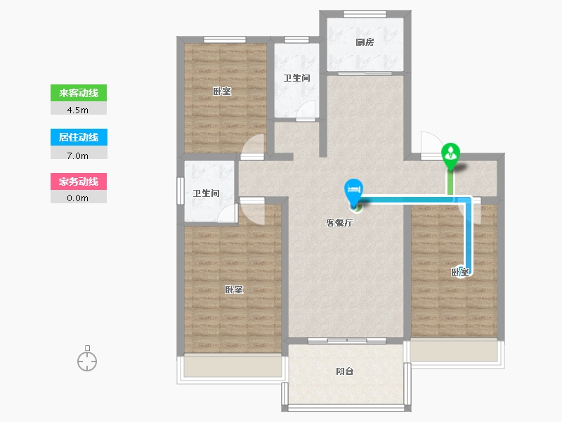 河南省-安阳市-琛凯泓园-105.81-户型库-动静线