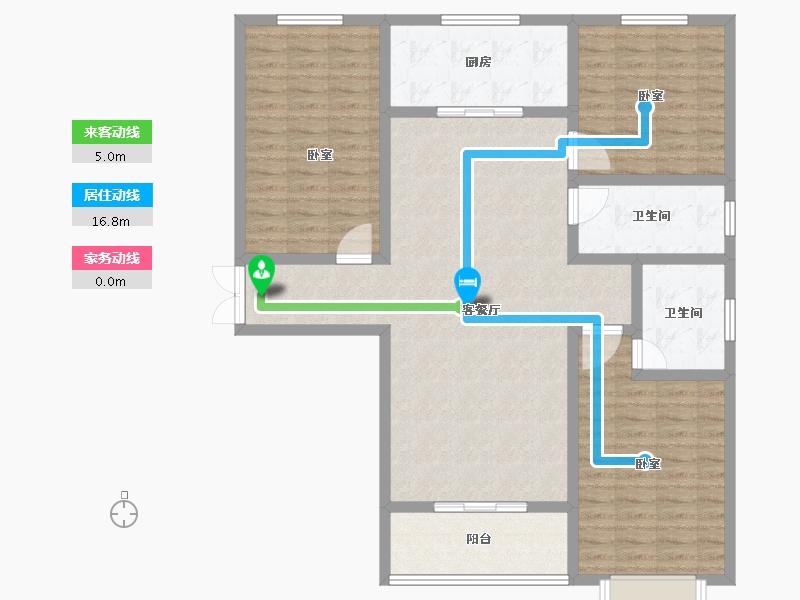 河南省-安阳市-宜居畅苑-120.67-户型库-动静线