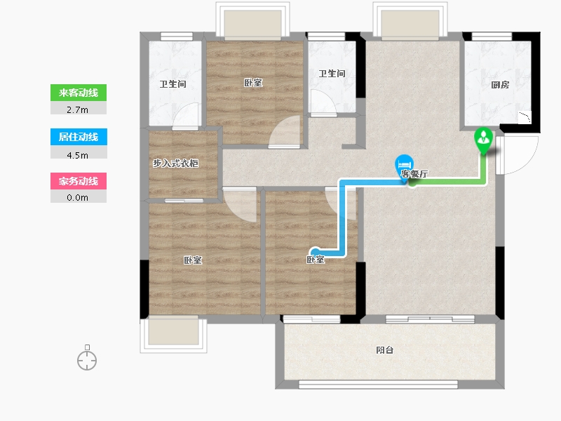 福建省-龙岩市-德兴·印象天悦-85.00-户型库-动静线