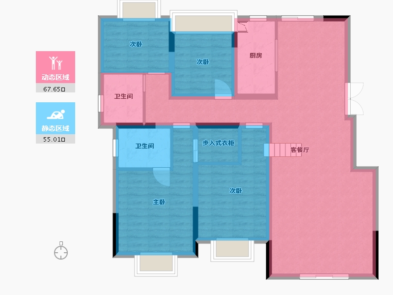 江西省-宜春市-上高壹号院-110.40-户型库-动静分区