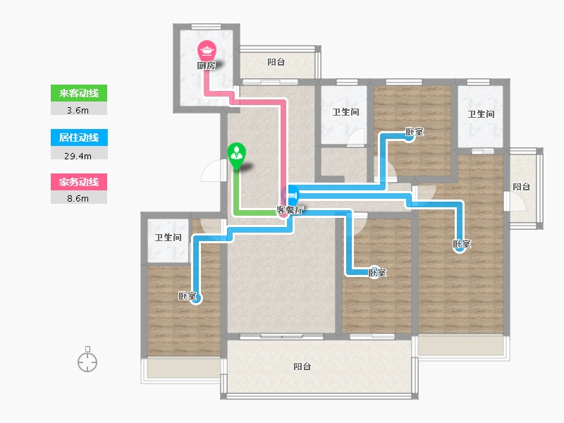 河南省-安阳市-琛凯泓园-141.19-户型库-动静线