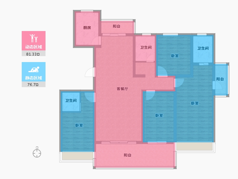 河南省-安阳市-琛凯泓园-141.19-户型库-动静分区