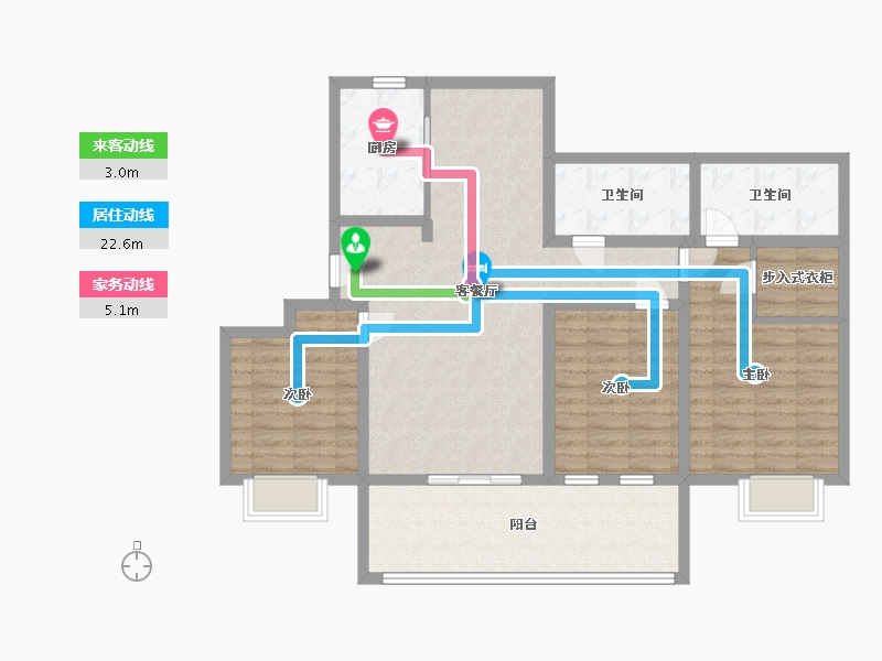 山东省-青岛市-海信君和-109.00-户型库-动静线