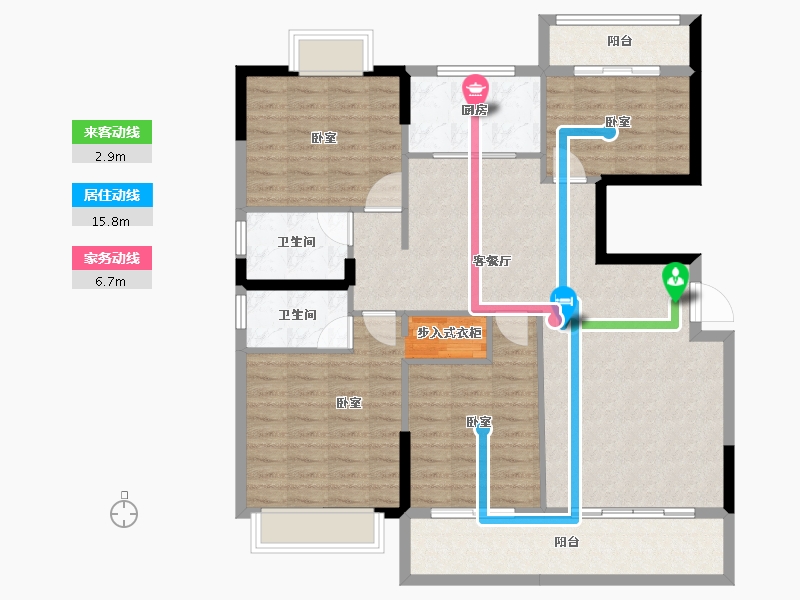 福建省-龙岩市-武平盛世鑫城-117.48-户型库-动静线