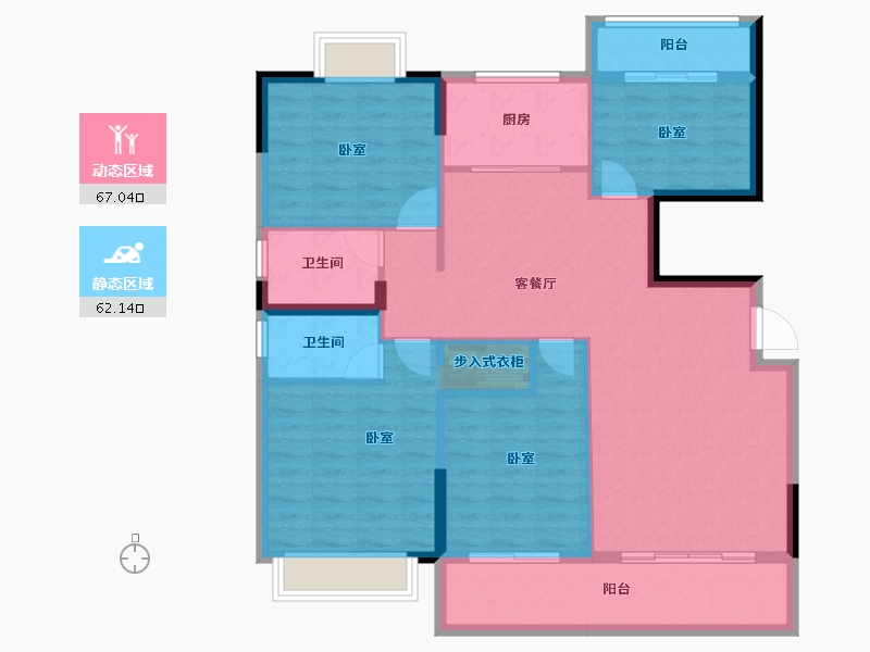 福建省-龙岩市-武平盛世鑫城-117.48-户型库-动静分区