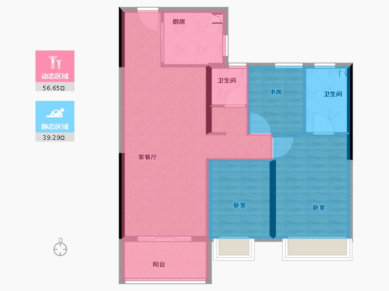 河南省-开封市-中南樾府-86.01-户型库-动静分区