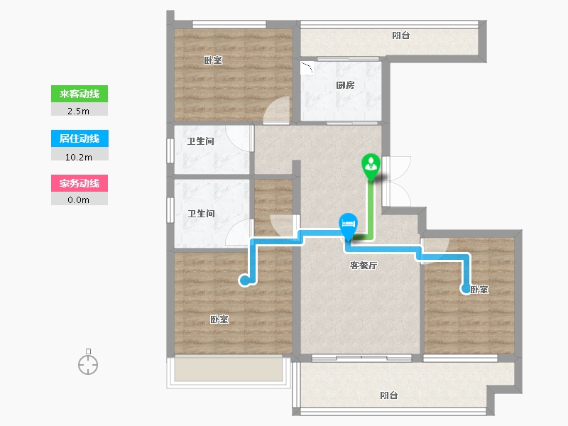 河南省-开封市-兰大豪庭-92.94-户型库-动静线