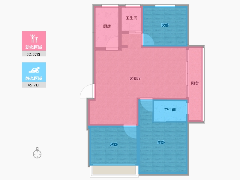 安徽省-宣城市-绿锦国际花苑-100.95-户型库-动静分区