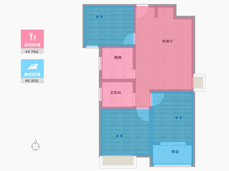 河南省-焦作市-东盛苑-81.72-户型库-动静分区