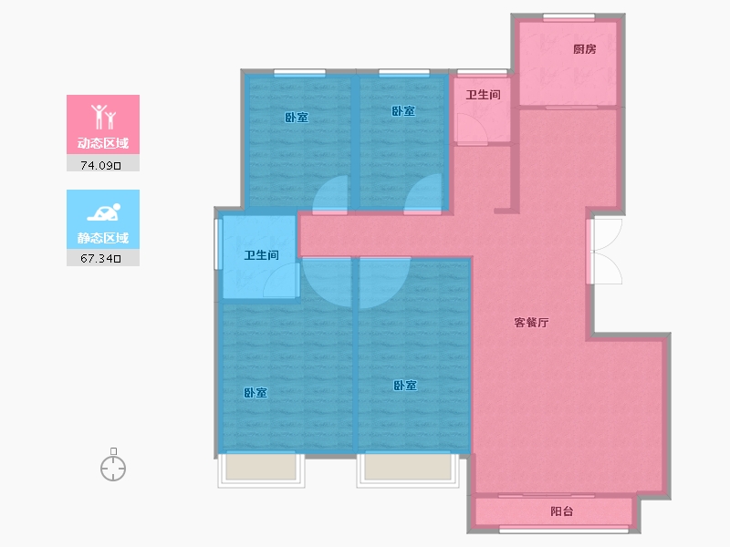 河南省-开封市-清风雅居-129.00-户型库-动静分区