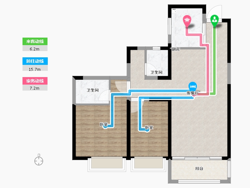 河南省-郑州市-亚星金运外滩-87.00-户型库-动静线