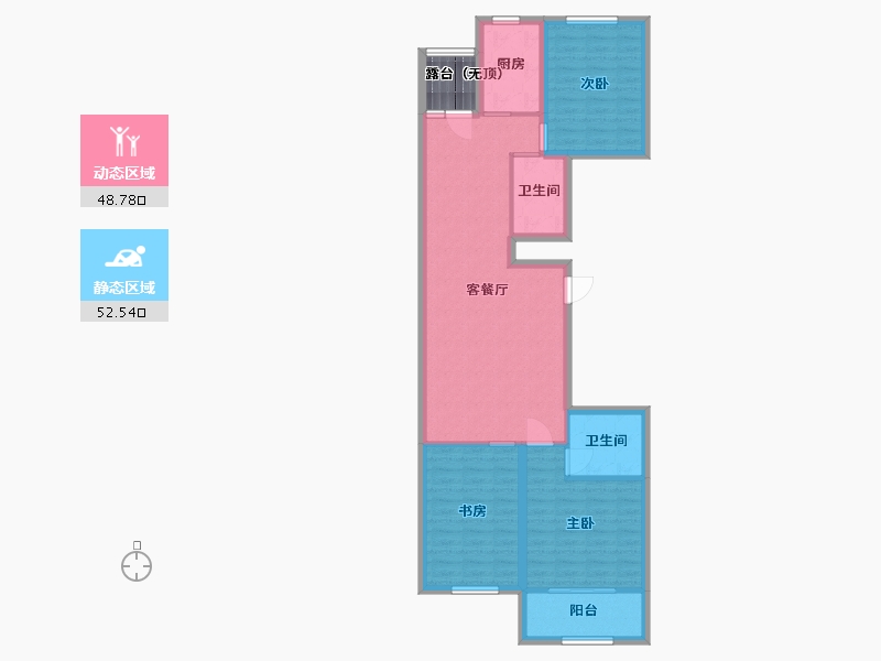 山东省-潍坊市-金鸾御景城-93.80-户型库-动静分区