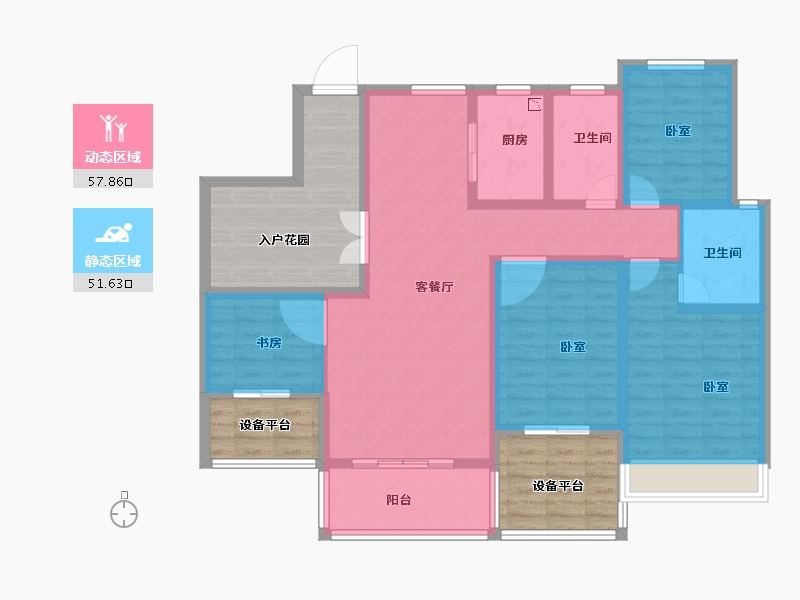 河南省-安阳市-内黄万洋品尊国际-122.00-户型库-动静分区