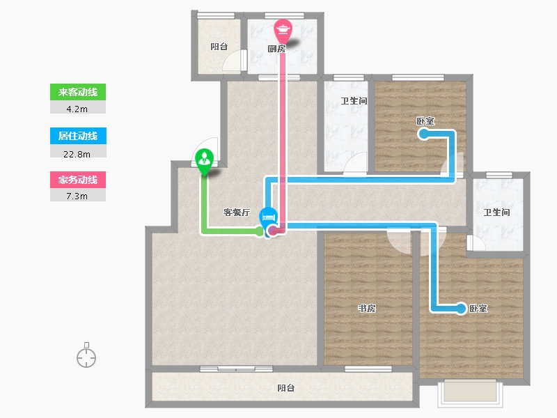 河南省-洛阳市-曌华水郡-151.70-户型库-动静线