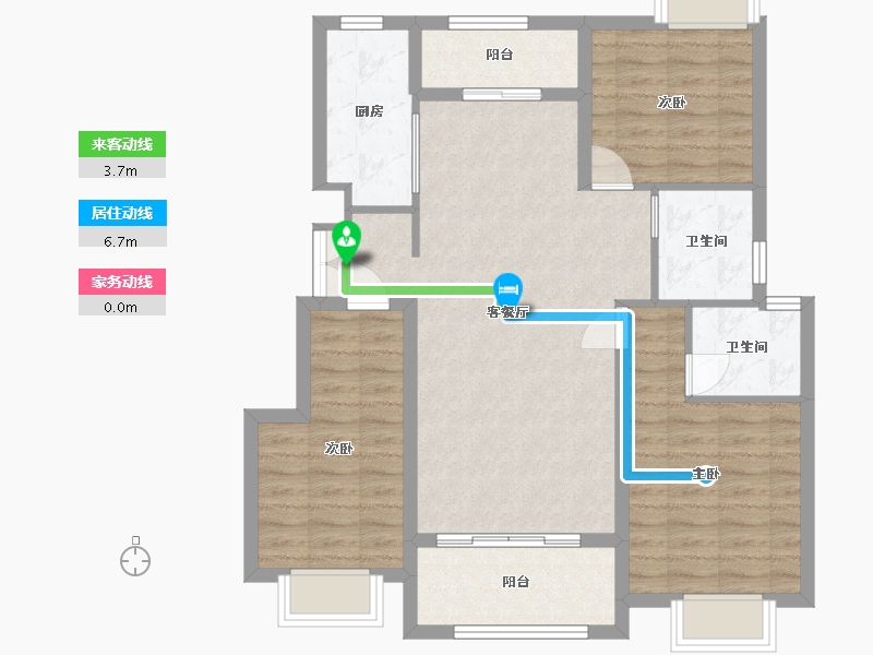 江西省-宜春市-盛世学府-90.81-户型库-动静线