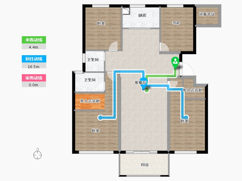 河南省-郑州市-兰溪上苑-138.00-户型库-动静线