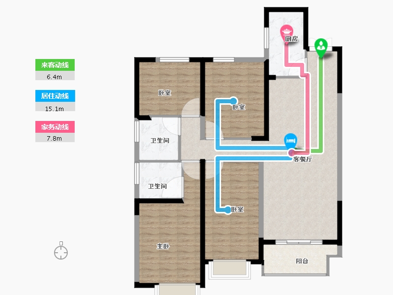 河南省-洛阳市-恒泰中心-121.31-户型库-动静线