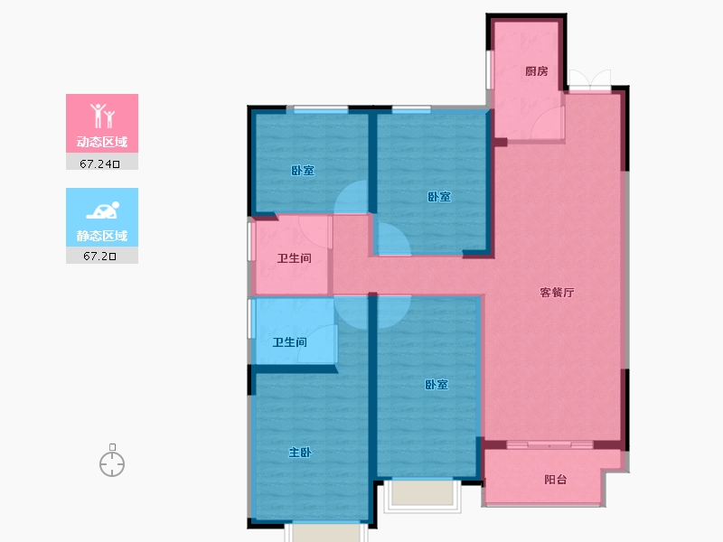 河南省-洛阳市-恒泰中心-121.31-户型库-动静分区