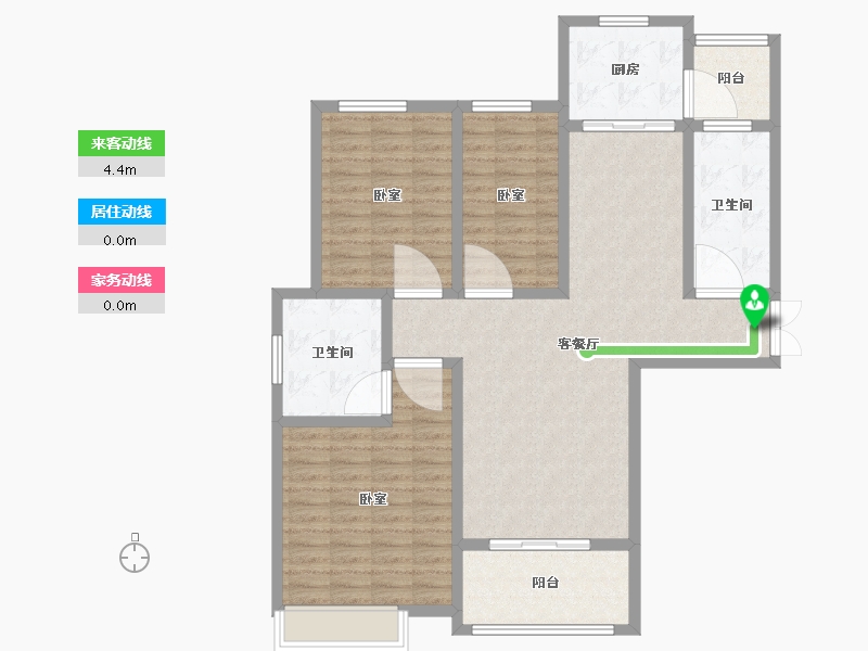 河南省-开封市-清风雅居-111.00-户型库-动静线