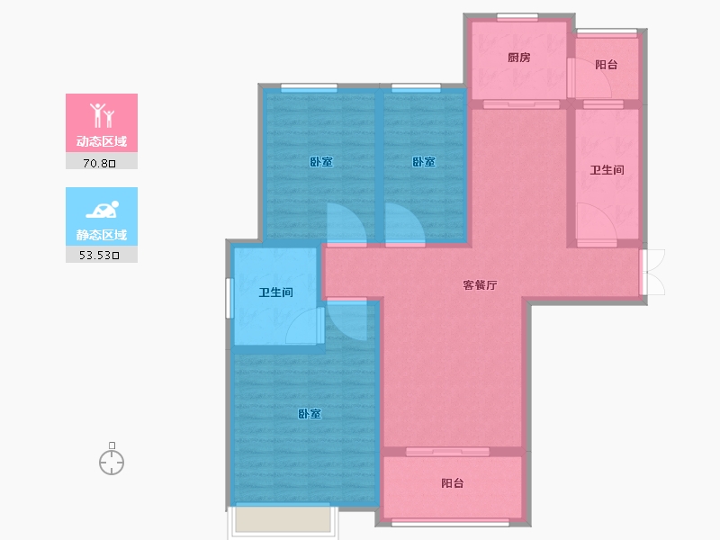 河南省-开封市-清风雅居-111.00-户型库-动静分区