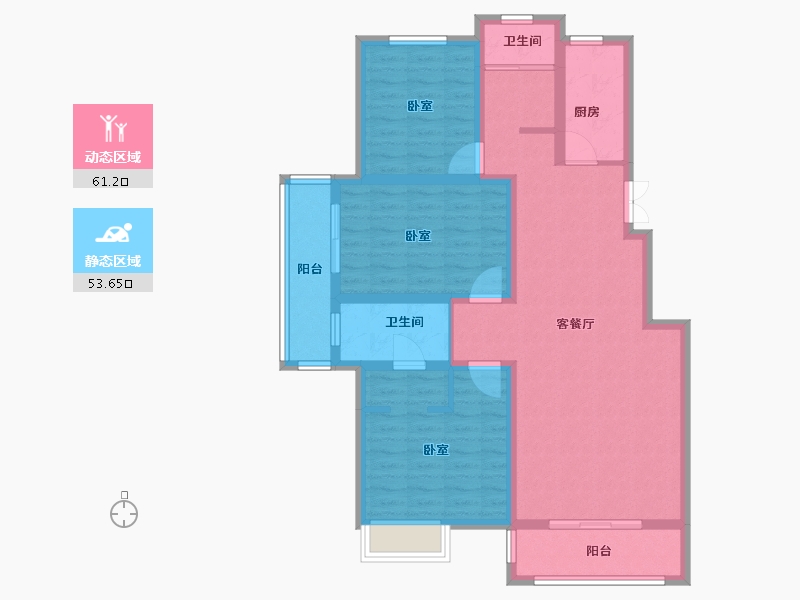 河南省-安阳市-东湖新城-102.00-户型库-动静分区