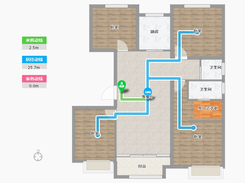 河南省-安阳市-嘉洲花悦-124.00-户型库-动静线