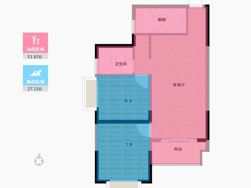 河南省-洛阳市-恒泰中心-73.30-户型库-动静分区