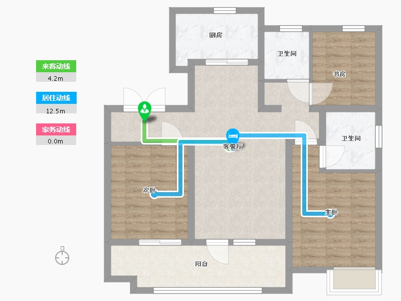 山东省-青岛市-保利和府-84.00-户型库-动静线