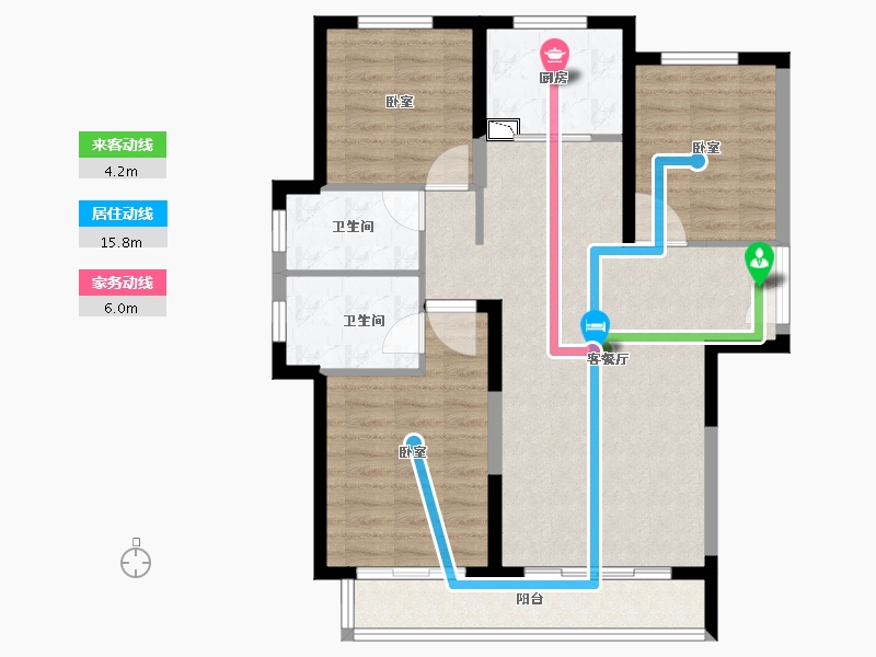 河南省-郑州市-星联·岚溪府-89.46-户型库-动静线