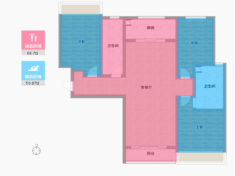 山东省-济南市-诺德名城-104.36-户型库-动静分区