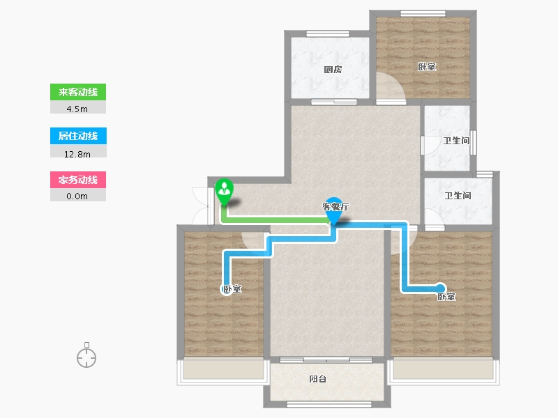 山东省-菏泽市-新洲欧洲城-116.00-户型库-动静线