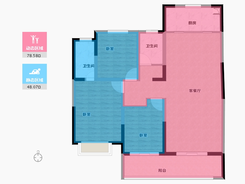 河南省-安阳市-佳田未来城和府-114.00-户型库-动静分区