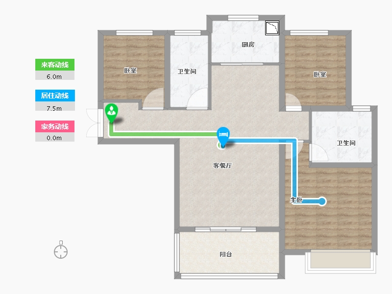 河南省-洛阳市-建业贰号城邦-98.00-户型库-动静线