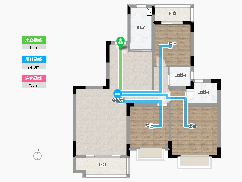 福建省-福州市-平潭恒大御景湾-99.00-户型库-动静线