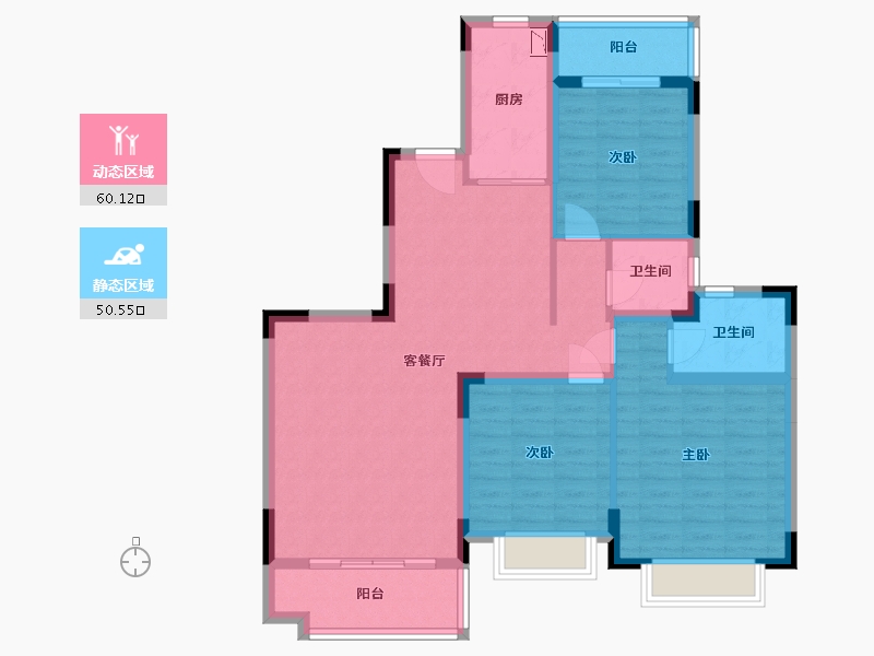 福建省-福州市-平潭恒大御景湾-99.00-户型库-动静分区