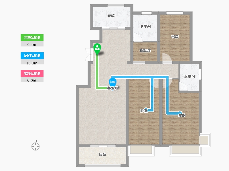 山东省-枣庄市-安侨学府美郡-118.79-户型库-动静线